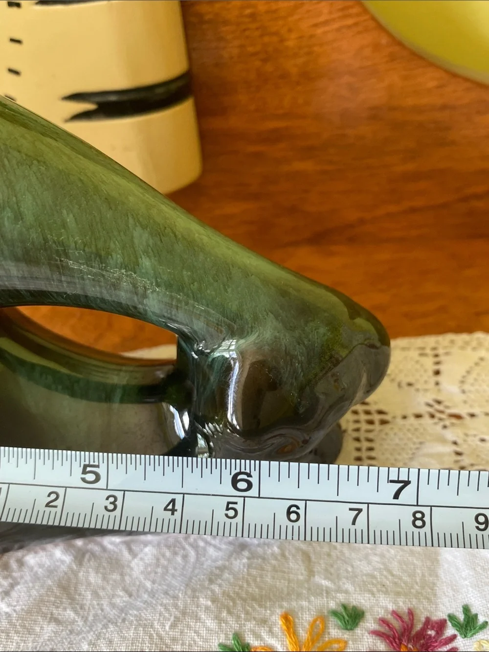 Vintage Blue Mountain Pottery BMP Jumping Dolphin Wave Figurine Made in Canada - Picture 7 of 7